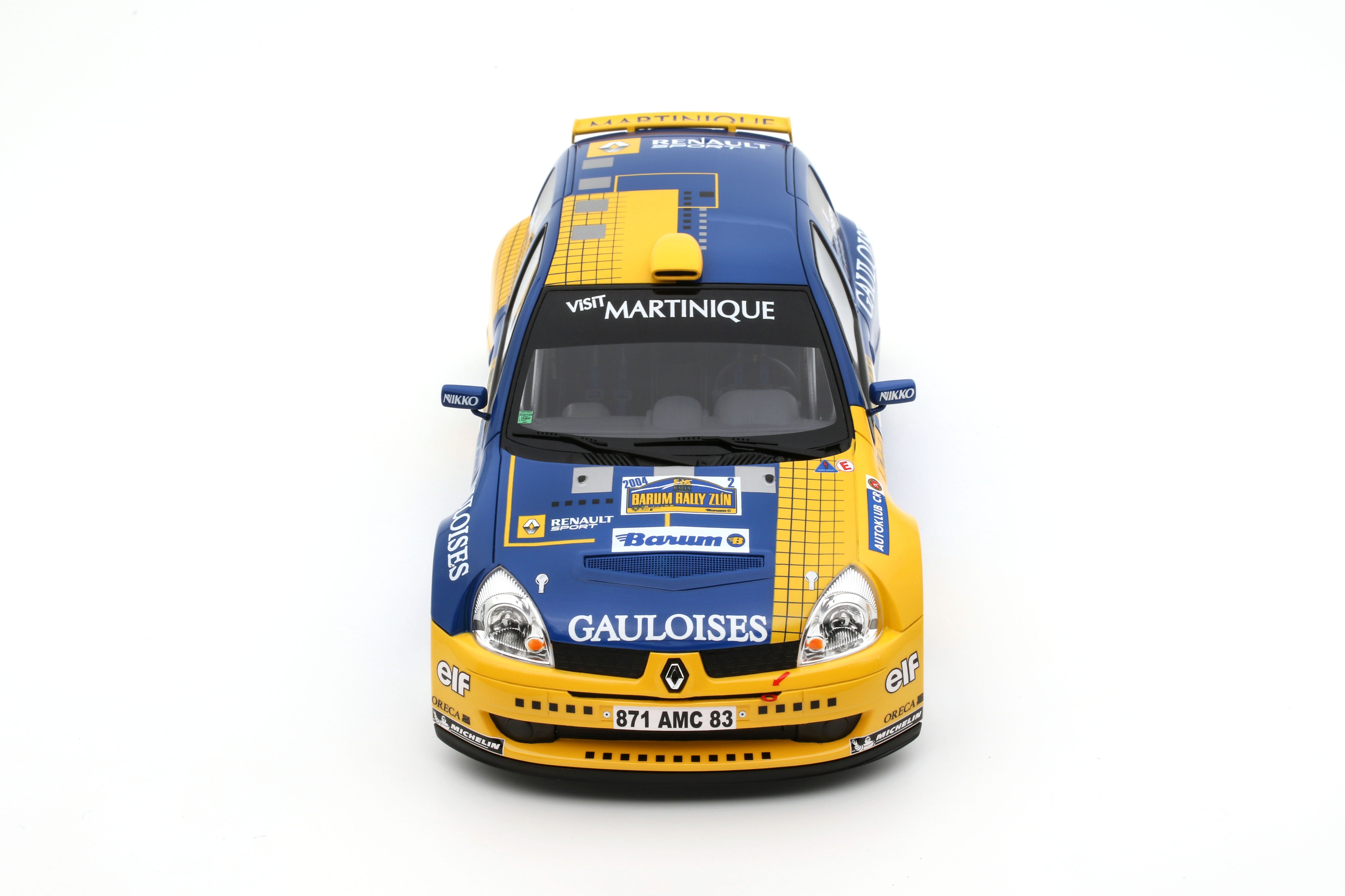 Otto Mobile 1:18 Renault Clio S1600 No.2 S. Jean-Joseph Barum Rally Zlin 2004 - Limited Edition - Resin Model