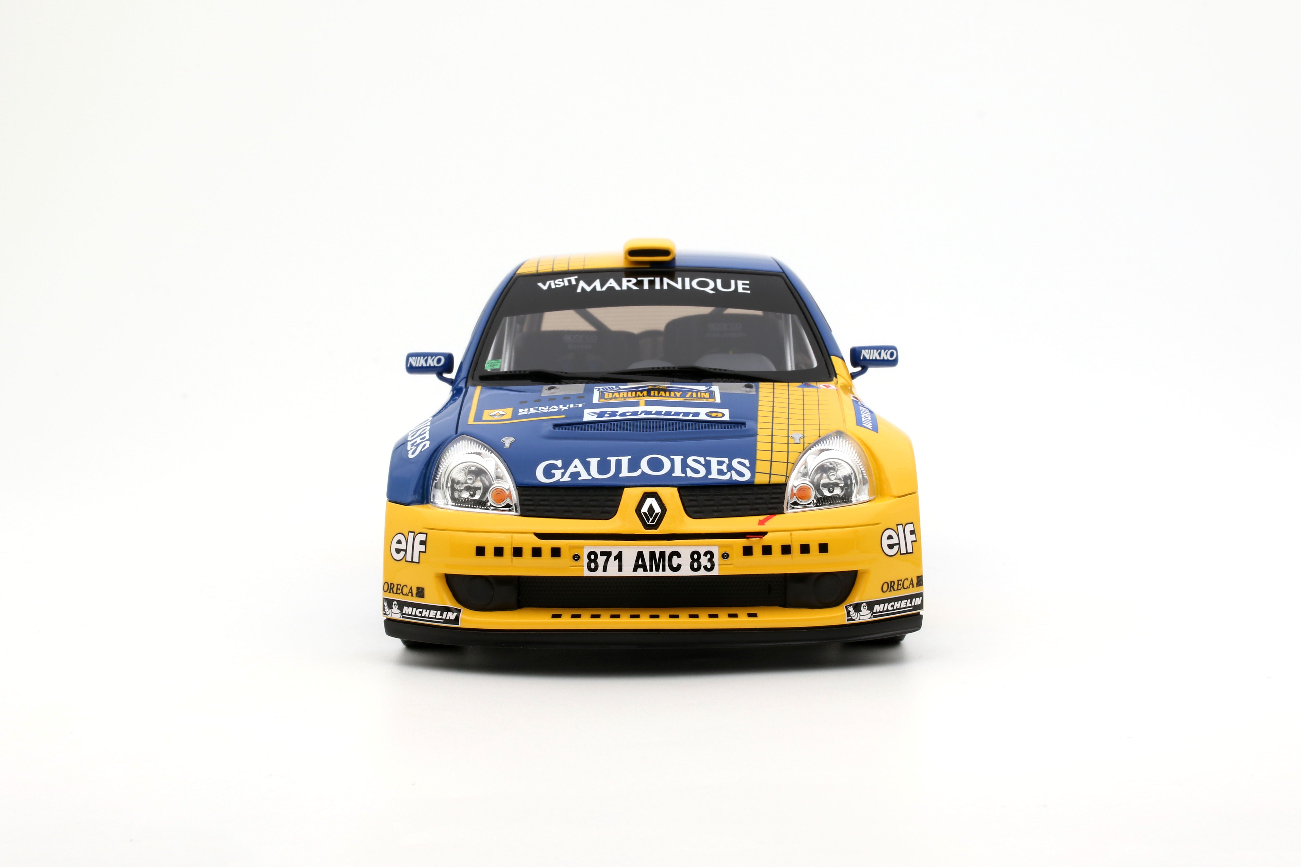 Otto Mobile 1:18 Renault Clio S1600 No.2 S. Jean-Joseph Barum Rally Zlin 2004 - Limited Edition - Resin Model