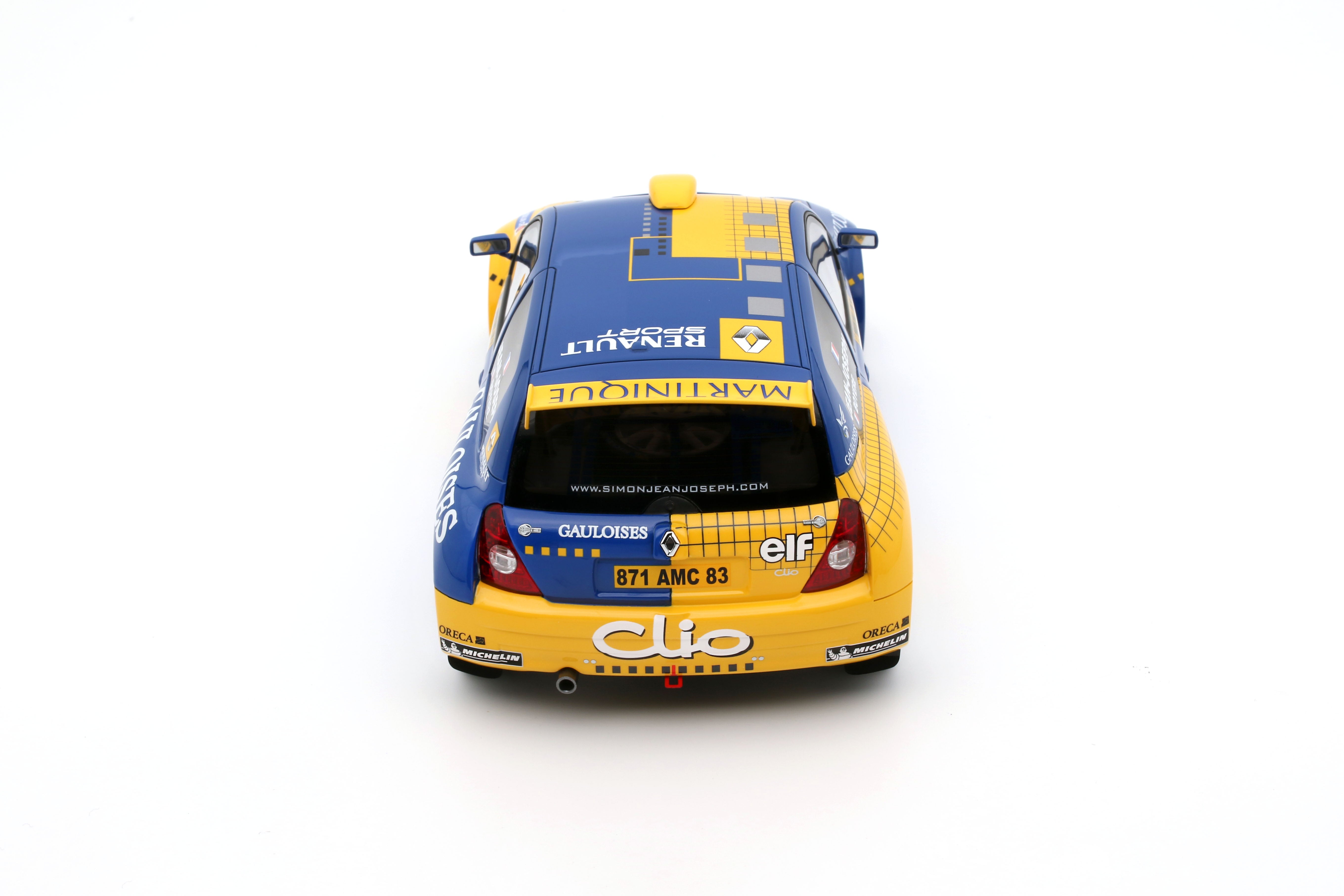 Otto Mobile 1:18 Renault Clio S1600 No.2 S. Jean-Joseph Barum Rally Zlin 2004 - Limited Edition - Resin Model