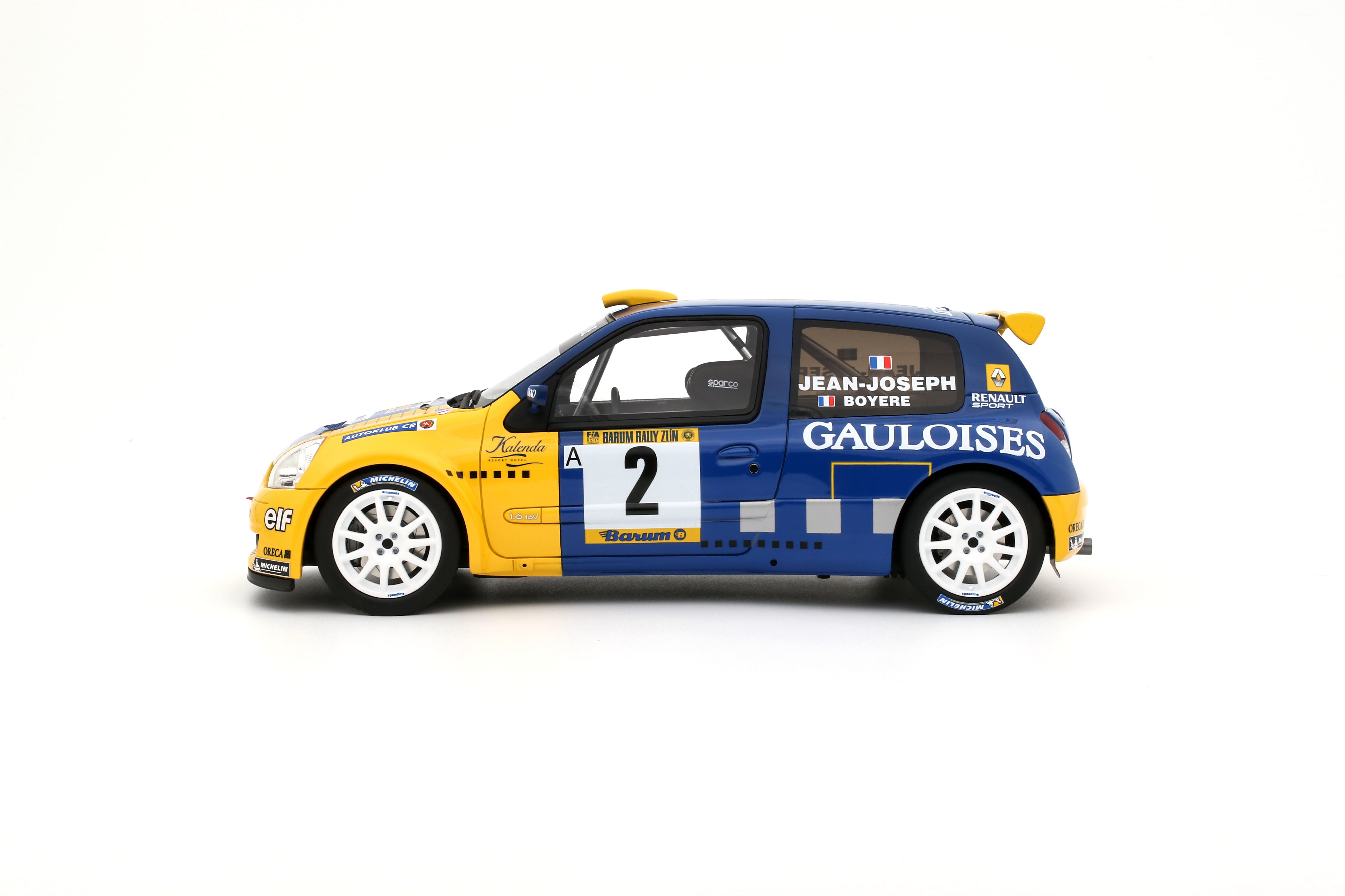 Otto Mobile 1:18 Renault Clio S1600 No.2 S. Jean-Joseph Barum Rally Zlin 2004 - Limited Edition - Resin Model