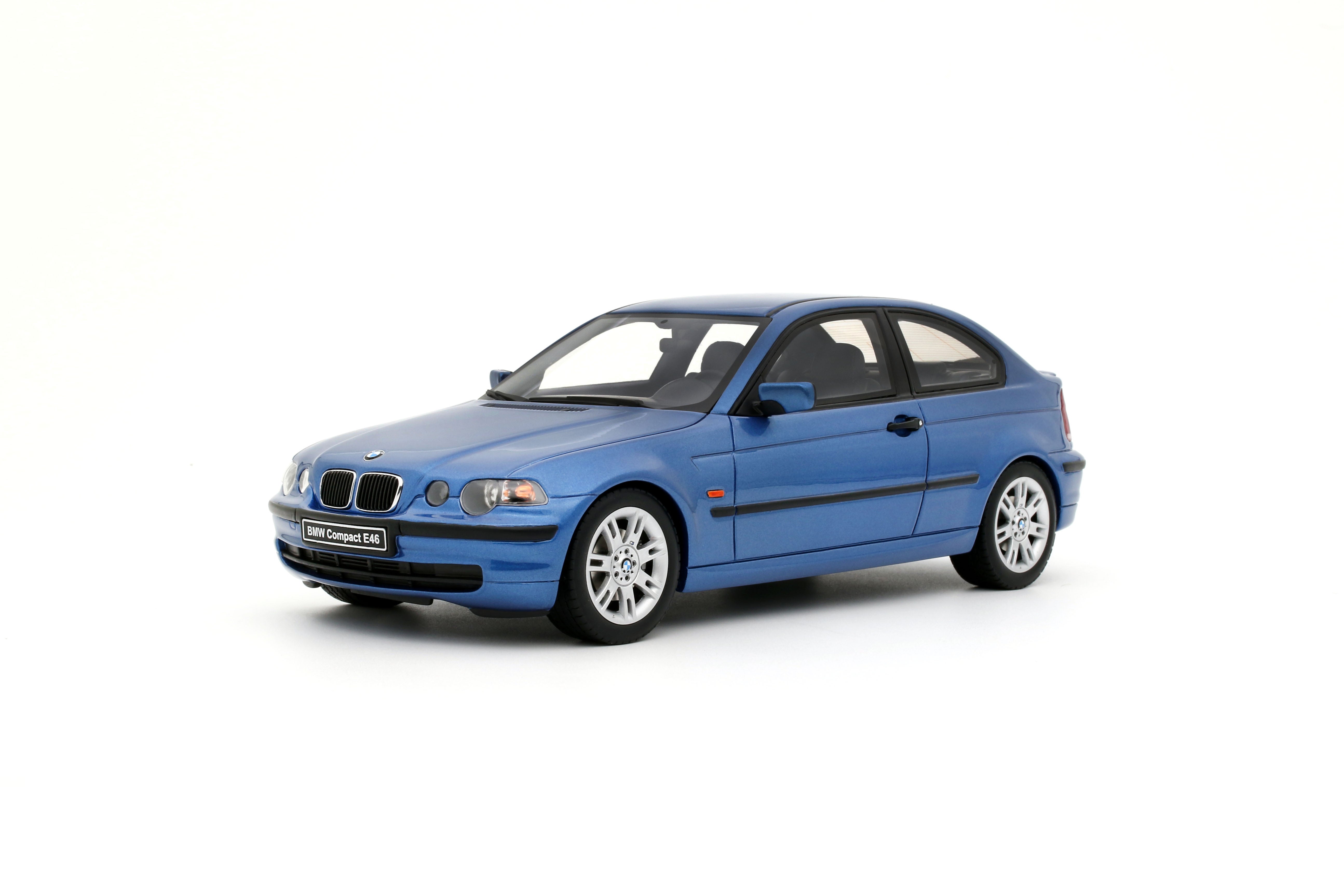 Otto Mobile 1:18 BMW E46 318 TI Compact Estoril Blue 2002 - Limited Edition - Resin Model