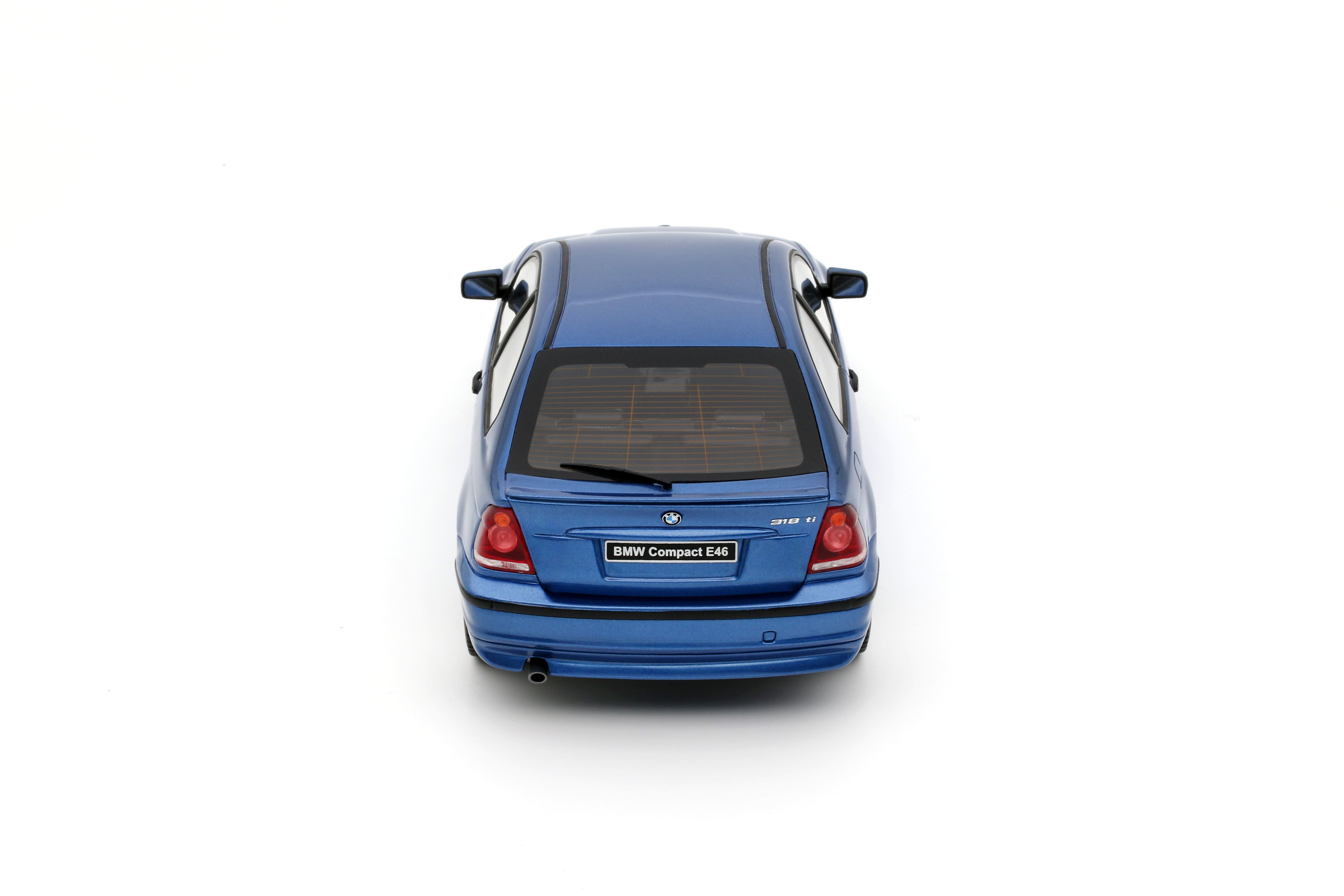 Otto Mobile 1:18 BMW E46 318 TI Compact Estoril Blue 2002 - Limited Edition - Resin Model