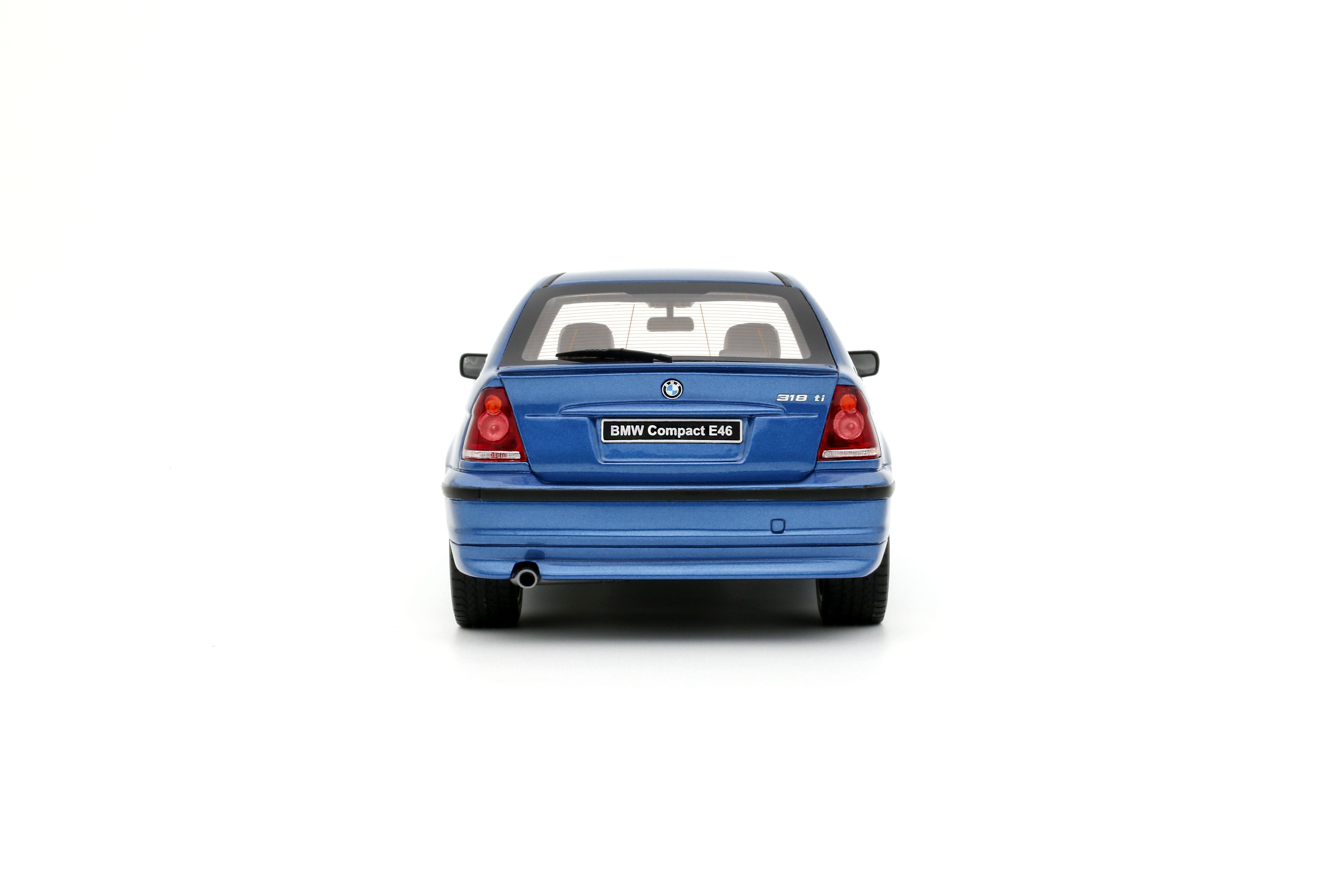 Otto Mobile 1:18 BMW E46 318 TI Compact Estoril Blue 2002 - Limited Edition - Resin Model