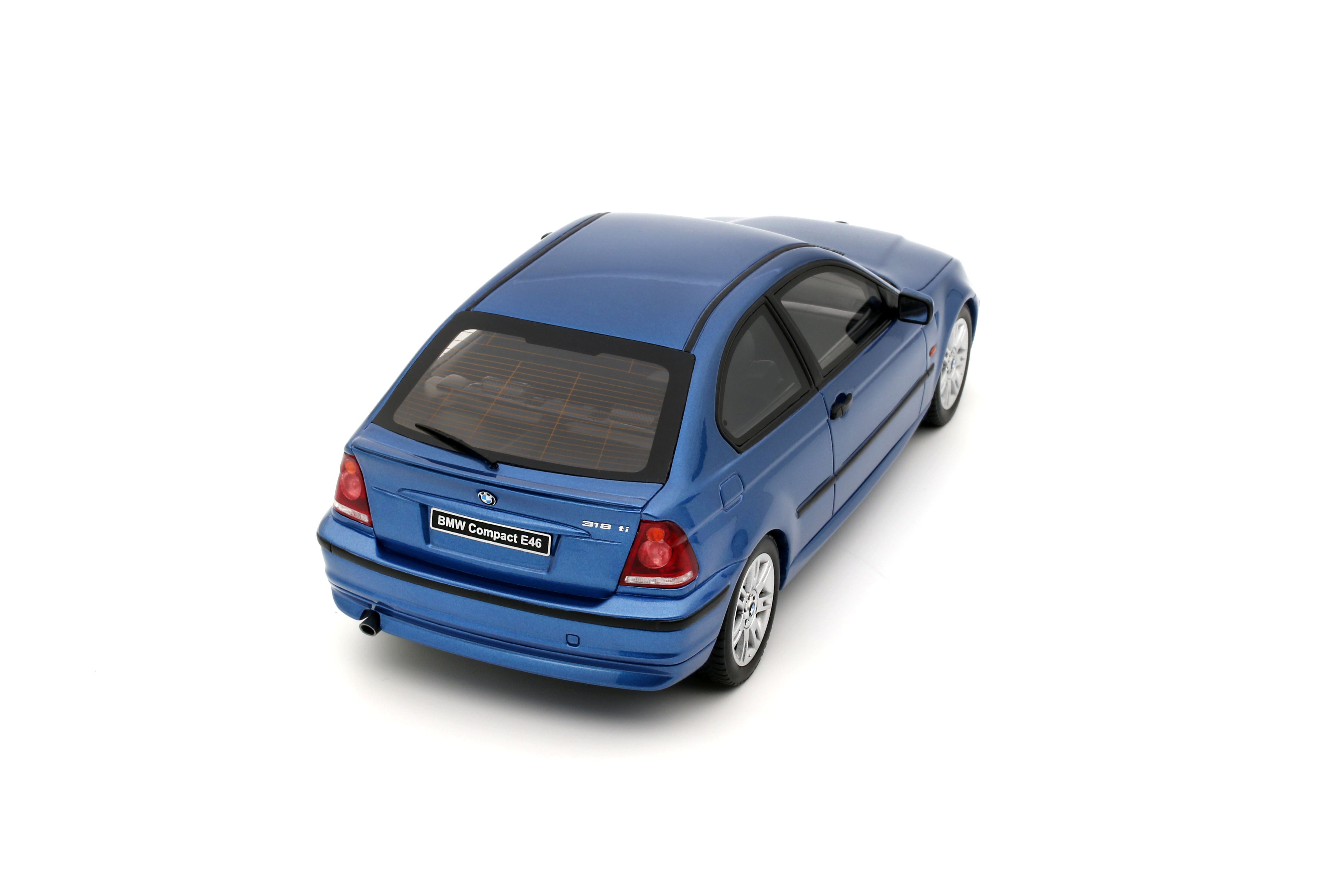 Otto Mobile 1:18 BMW E46 318 TI Compact Estoril Blue 2002 - Limited Edition - Resin Model