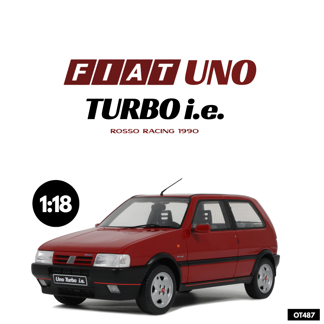 Otto Mobile 1:18 FIAT Uno Turbo i.e Rosso Racing 1990 - Limited Edition - Resin Model