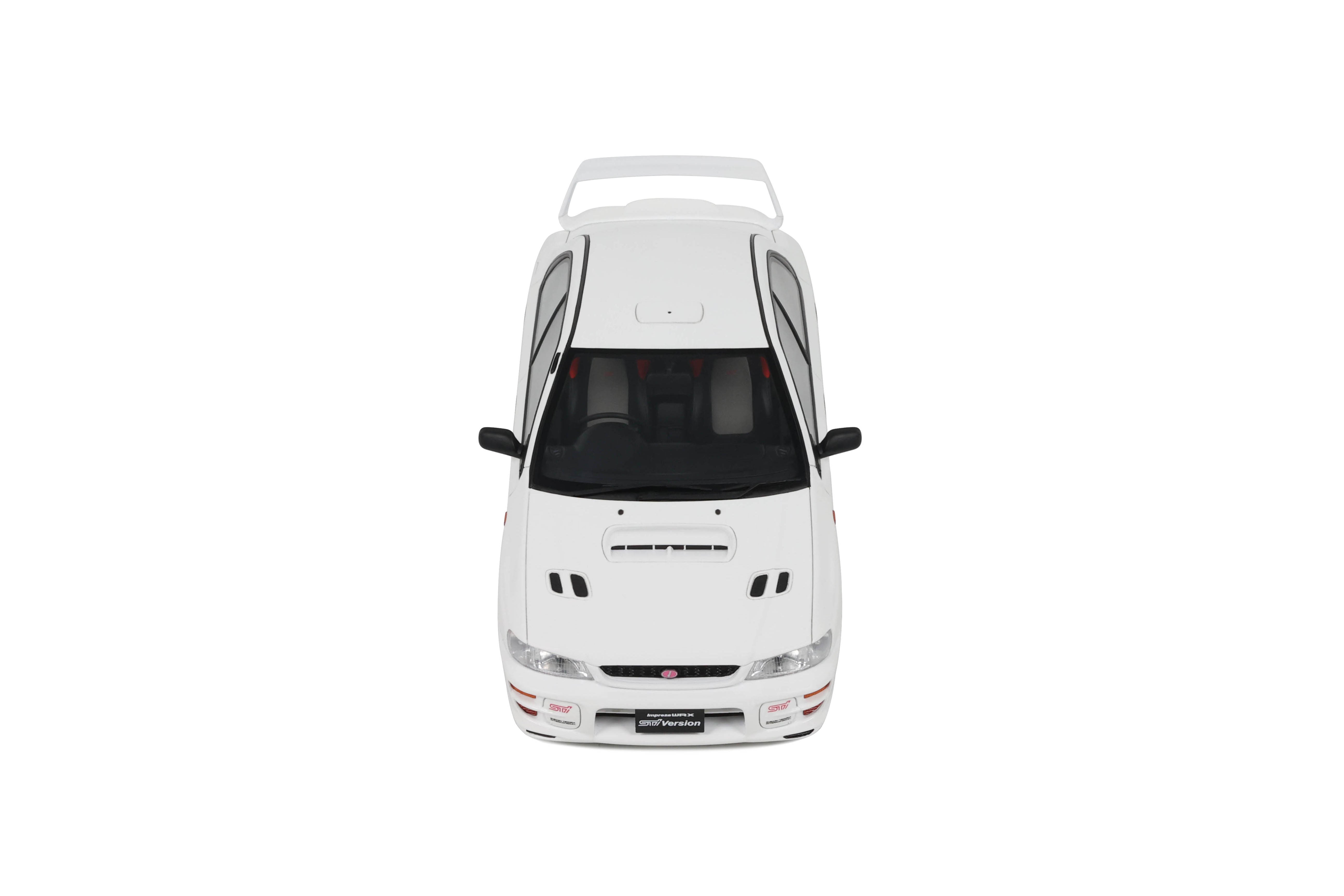 Otto Mobile 1:18 Subaru Impreza WRX Type RA STI Pure White 2000 - Limited Edition - Resin Model