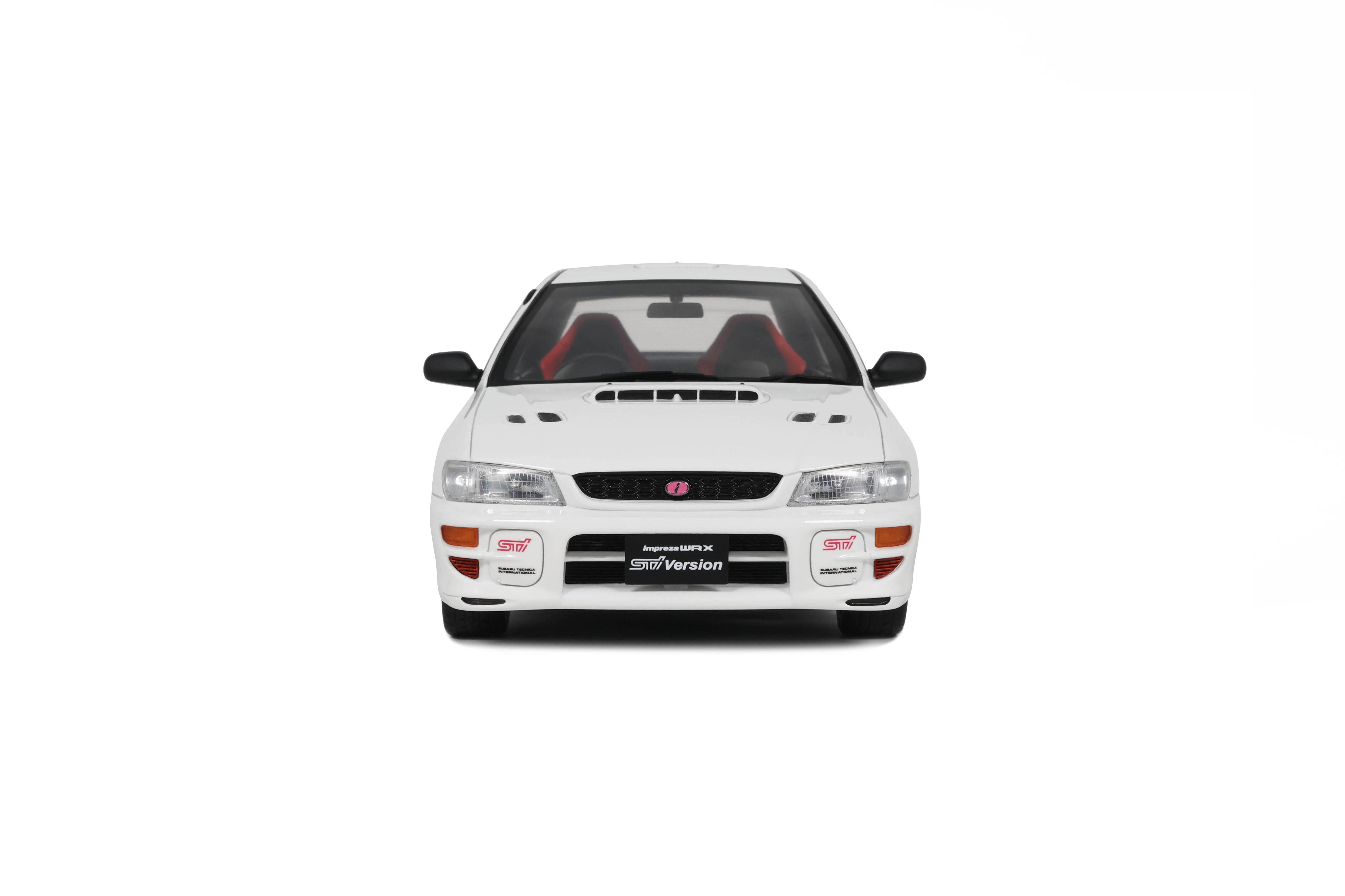 Otto Mobile 1:18 Subaru Impreza WRX Type RA STI Pure White 2000 - Limited Edition - Resin Model