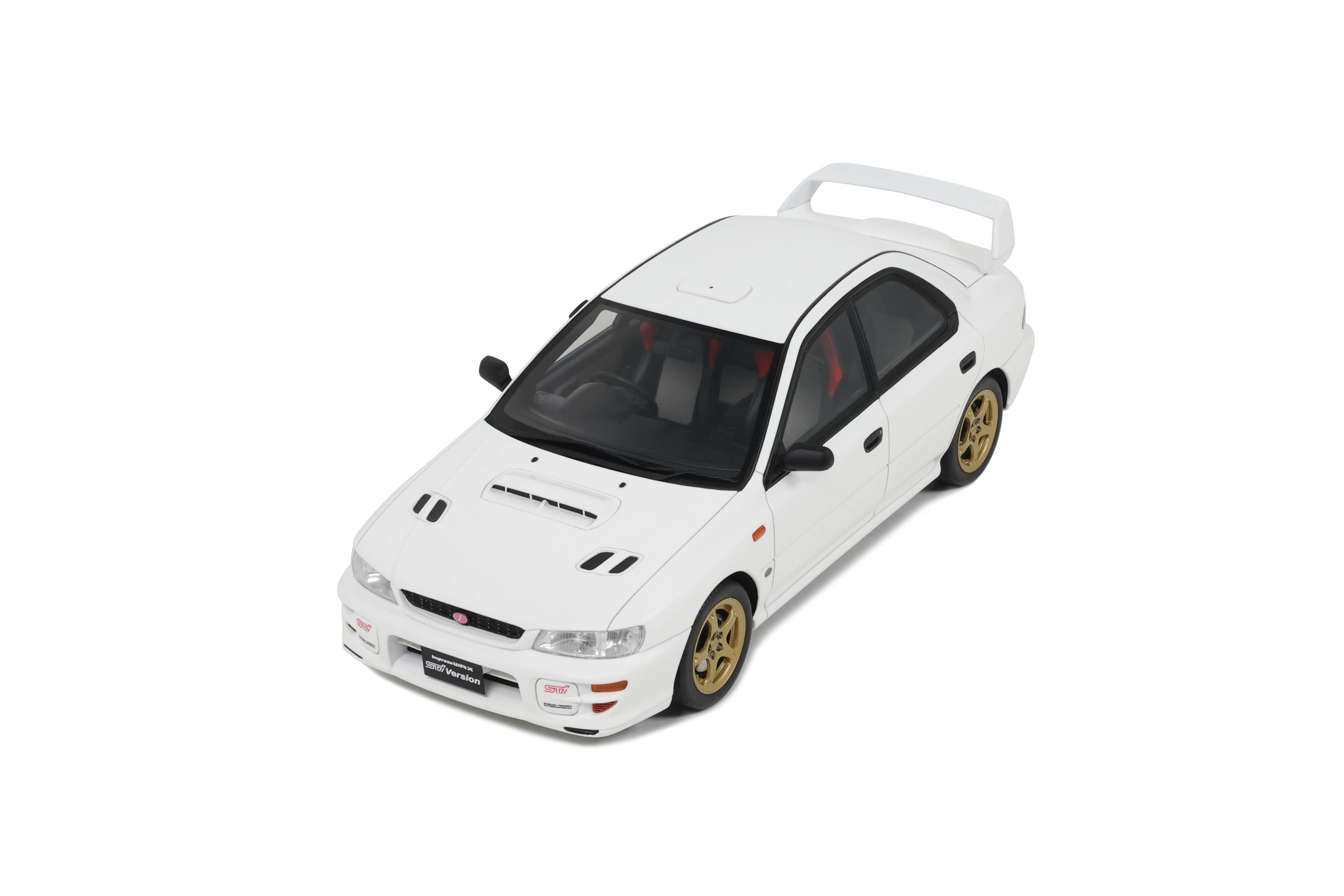 Otto Mobile 1:18 Subaru Impreza WRX Type RA STI Pure White 2000 - Limited Edition - Resin Model
