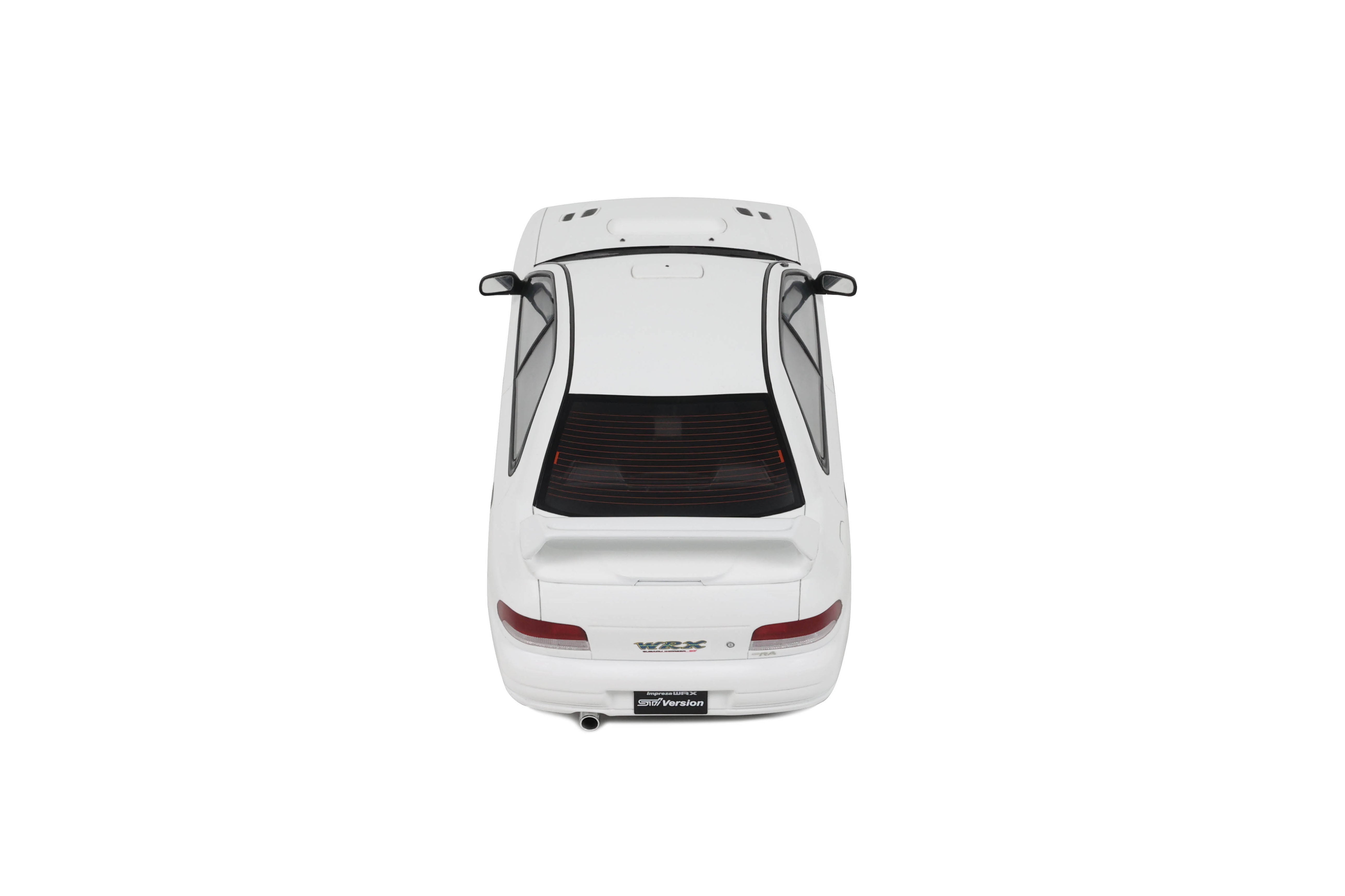 Otto Mobile 1:18 Subaru Impreza WRX Type RA STI Pure White 2000 - Limited Edition - Resin Model