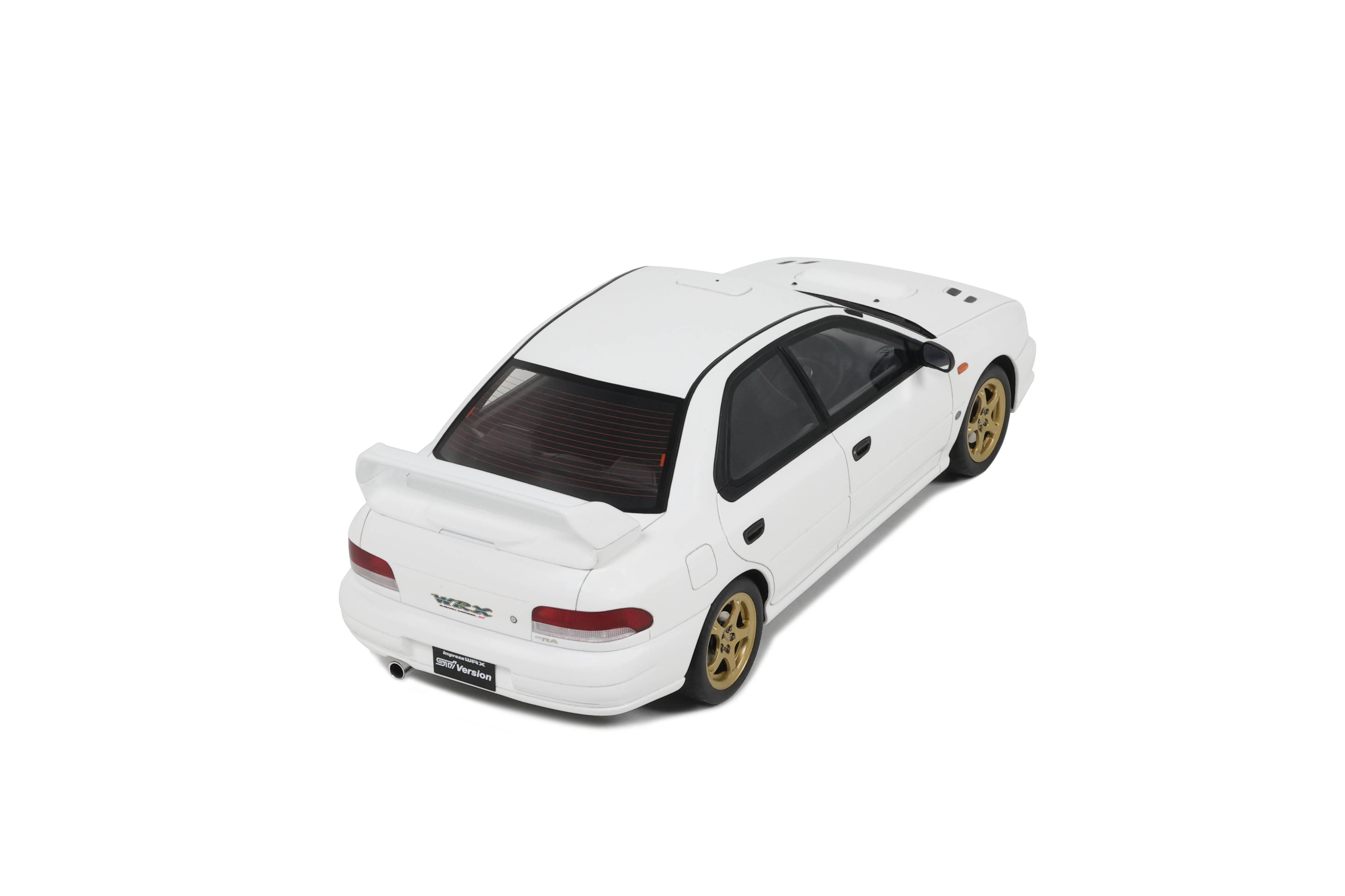 Otto Mobile 1:18 Subaru Impreza WRX Type RA STI Pure White 2000 - Limited Edition - Resin Model