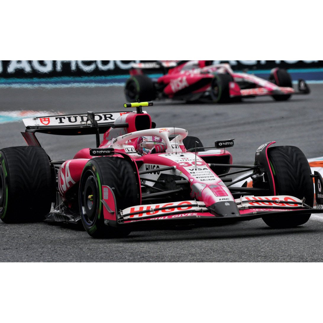 Minichamps 1:43 - Racing Bulls VCARB 02 - No.30 Liam Lawson - 2025 Miami Grand Prix - Resin Model Car