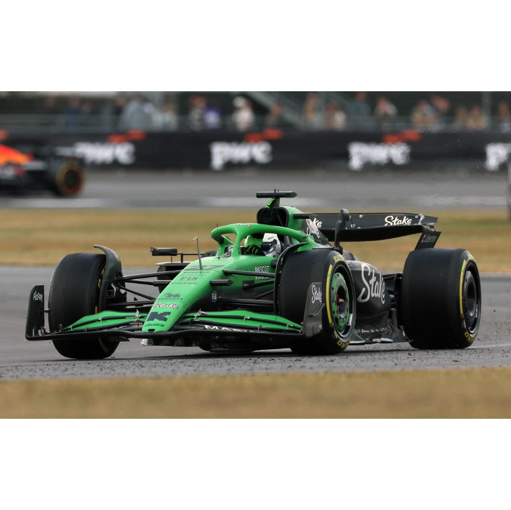 Minichamps 1:43 Sauber C45 with Figure & Pit Board - No.27 Nico Hulkenberg - 2025 British Grand Prix - Resin Model Car