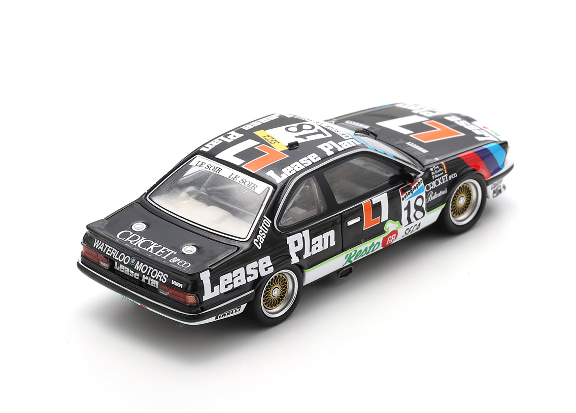 Spark 1:43 - BMW 635 CSi No.18 Marc Duez Philip Verellen Raijmond van Hove 8th 24H Spa 1987 - Resin Model