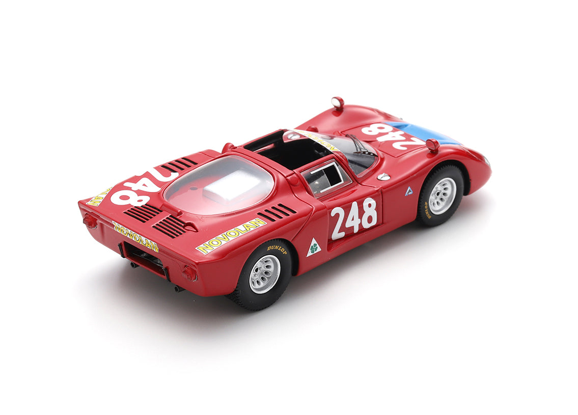Spark 1:43 - Alfa Romeo T33-2 No.248 Enrico Pinto Giovanni Alberti 5th Targa Florio 1969 - Resin Model