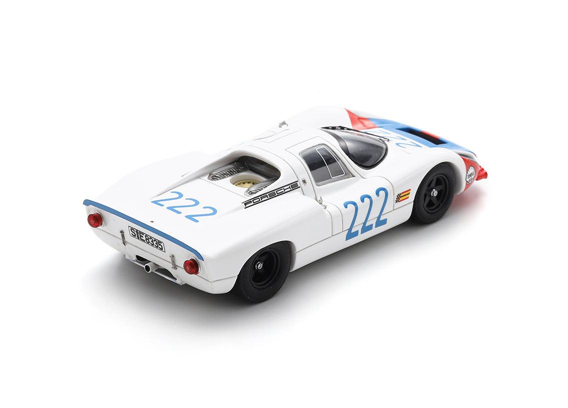 Spark 1:43 - Porsche 907 No.222 Hans Herrmann Jochen Neerpasch 4th Targa Florio 1968 - Resin Model