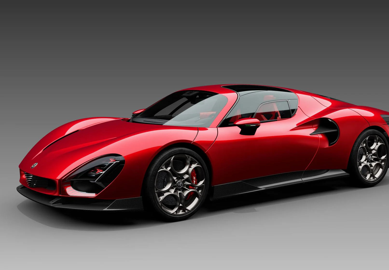 BBR 1:18 Alfa Romeo 33 Stradale Red Villa D’Este - Limited Edition - Resin Model