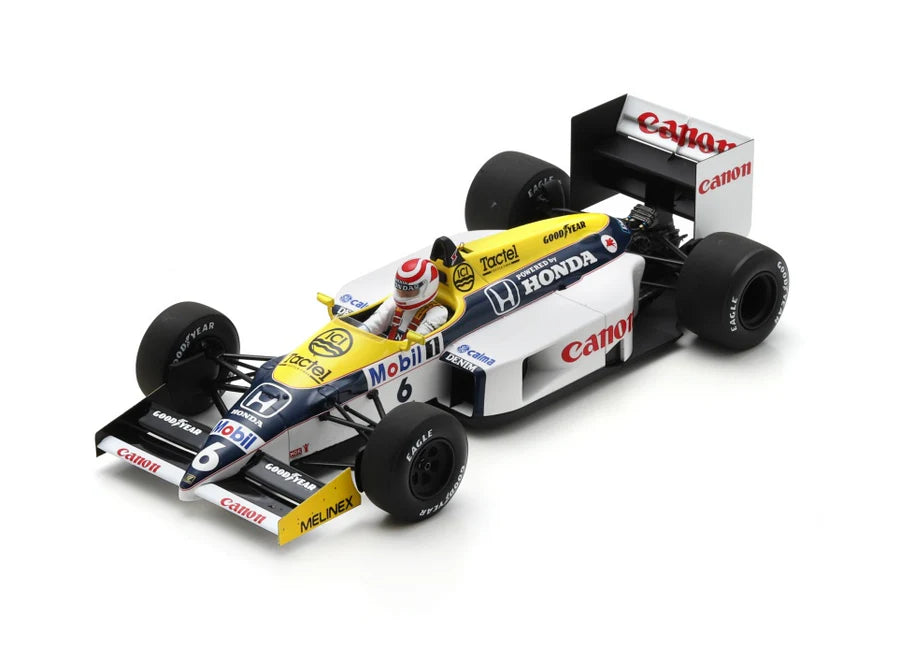 Spark 1:18 - Williams FW11 No.6 Nelson Piquet Winner Brazil GP 1986 - Resin Model