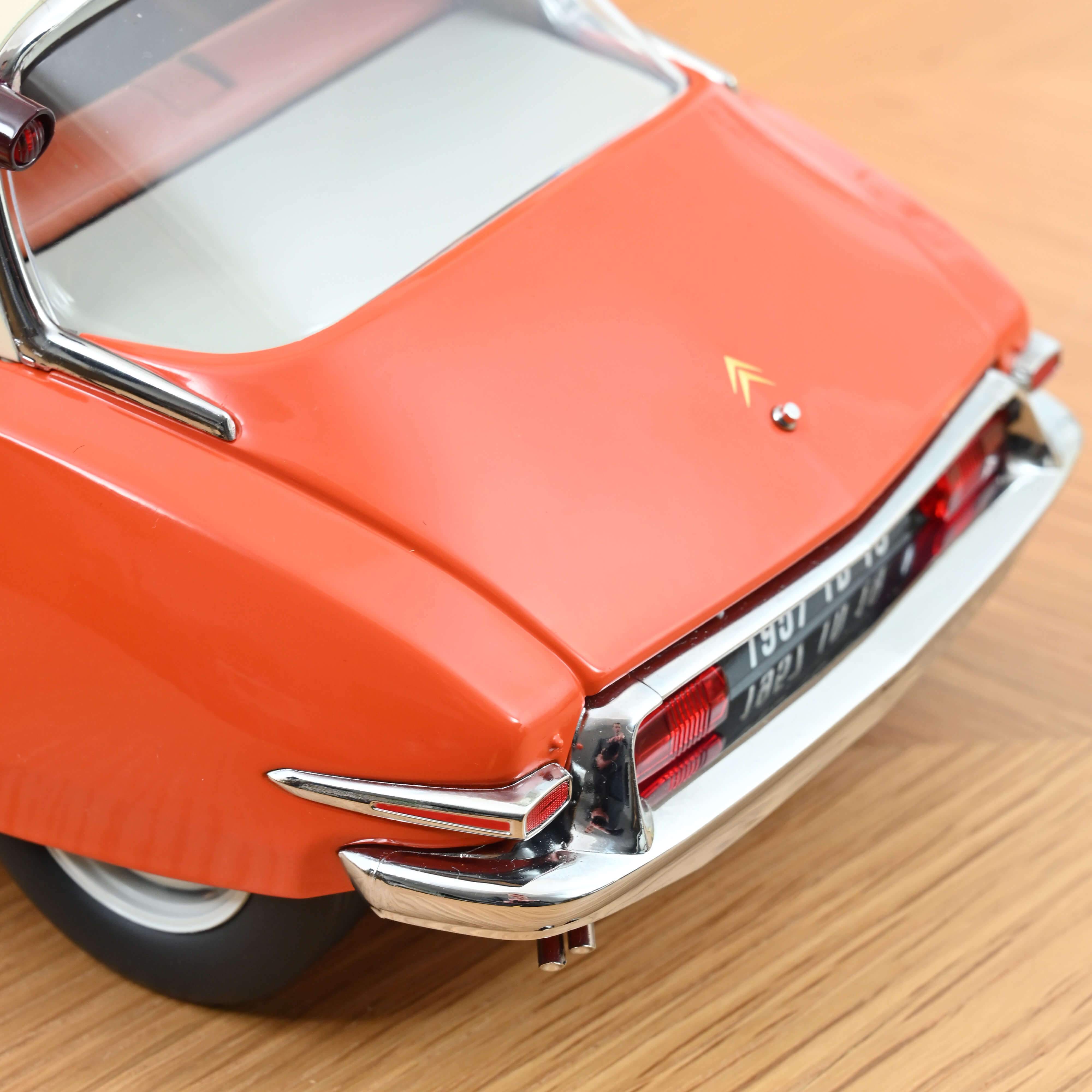Norev 1:12 1957 Citroen ID 19 - Capucine Orange and Cream - Diecast Model