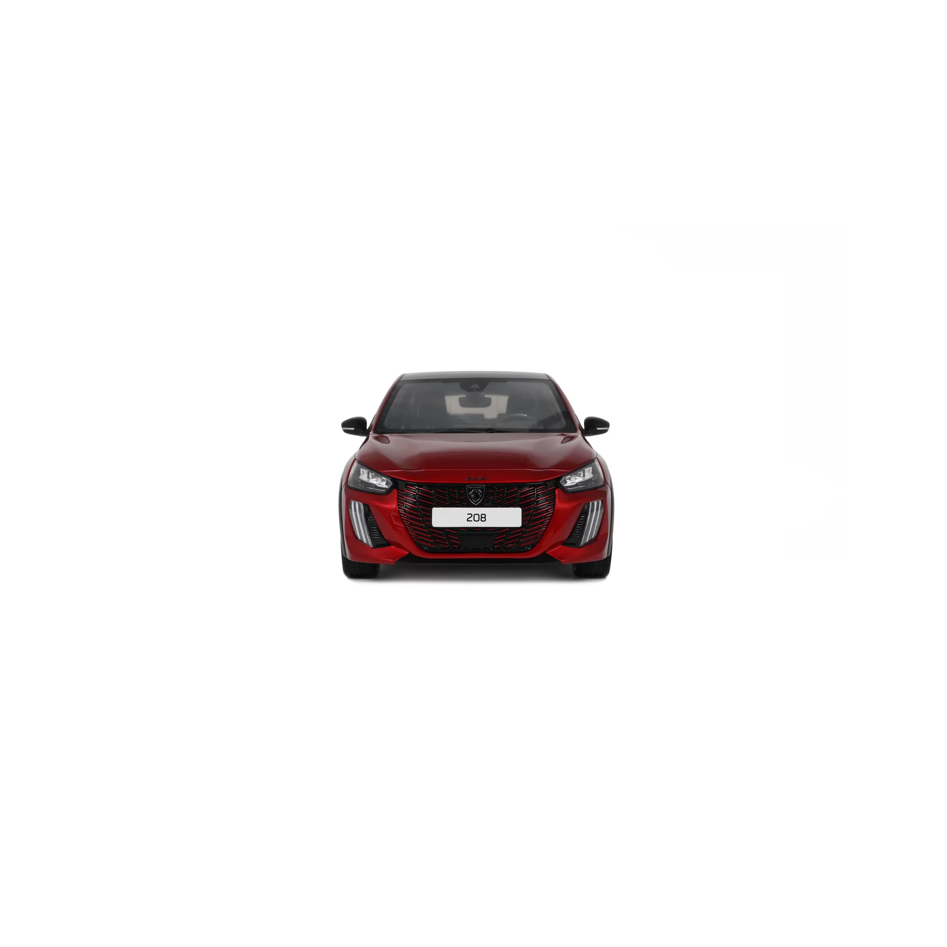 Otto Mobile 1:18 Peugeot 208 GT Hybrid Red Elixir 2024 - Limited Edition Resin Model