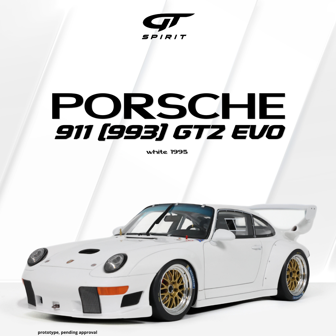 GT Spirit 1:18 Porsche 911 [993] GT2 EVO White 1995 - Resin Model
